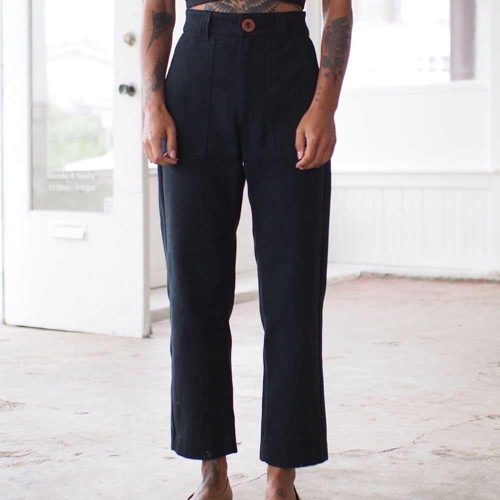 Beaton linen utility pants